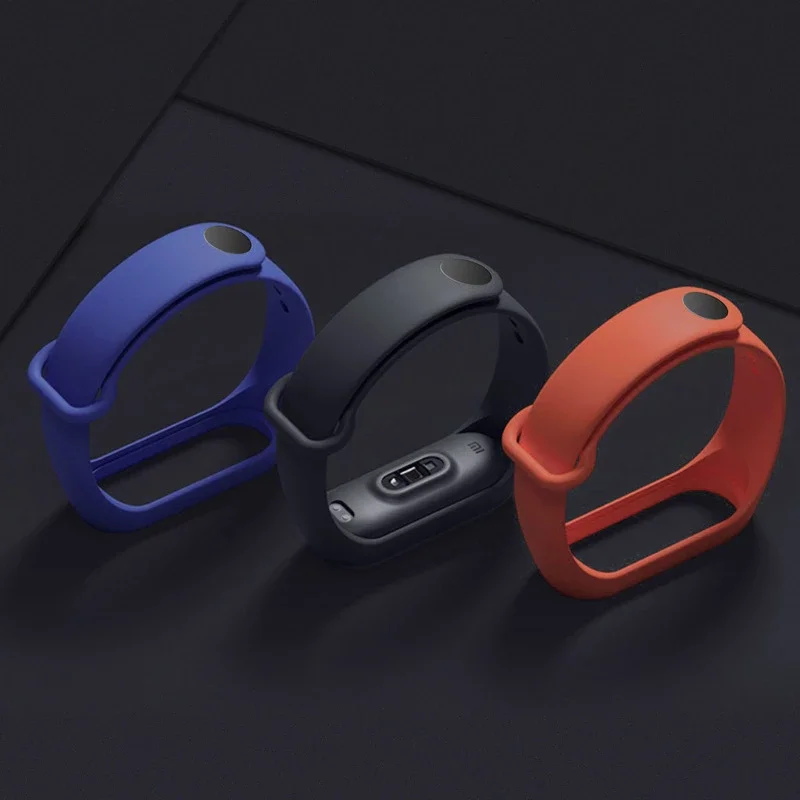 Ремешок сменный для Xiaomi Mi Band 5 6 силиконовый водонепроницаемый браслет из ТПУ Для 4
