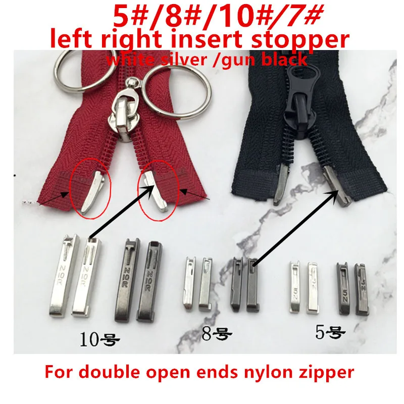 2-5 пар/лот 5 #8 #10 # серебристый черный левый правый квадратный вставной стопор для