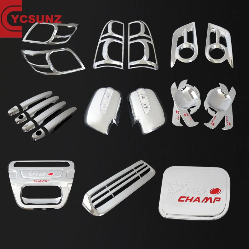 YCSUNZ Hilux Car Accessories ABS Full Set Chrome Kits For Hilux Vigo 2011-2014 Chromed Set Accessories