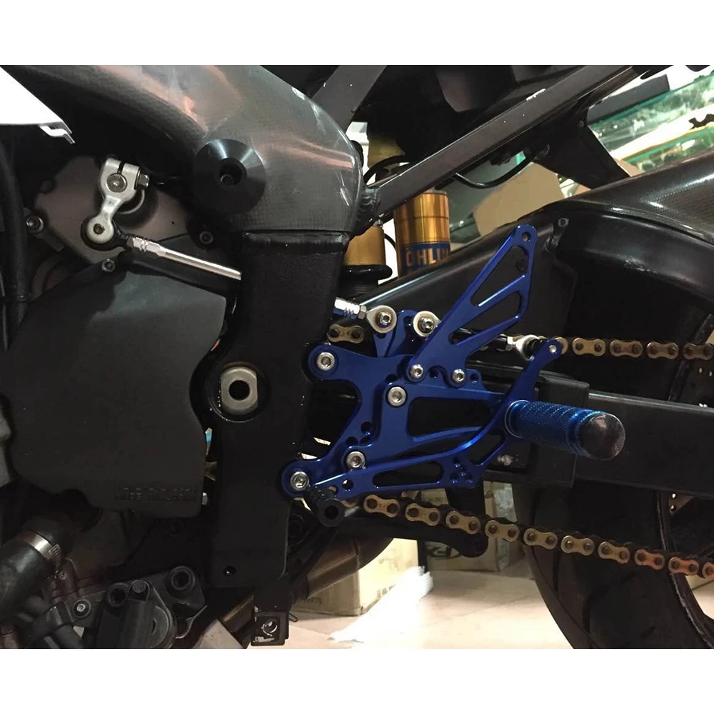 Алюминиевые настраиваемые подножки для мотоцикла Yamaha YZF R6 1999 2000 2001 2002 | Автомобили