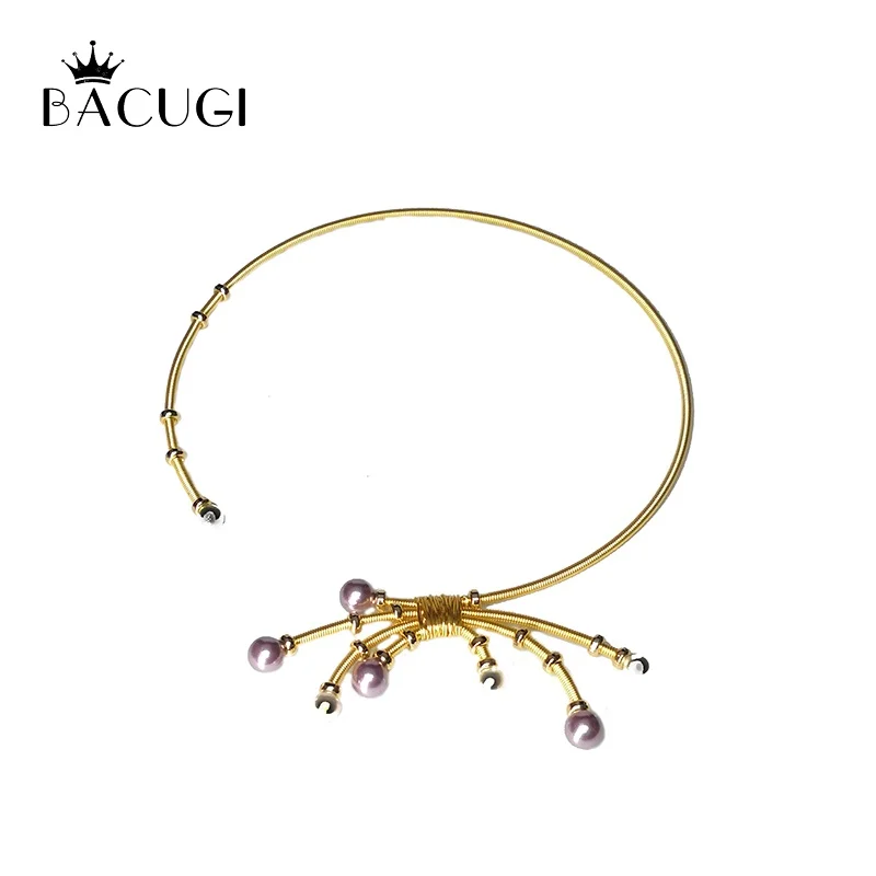 

Handmade Natural Purple Fresh Water Pearl Chokers Necklaces For Women Necklaces Luxury Fine Jewelry Bisuteria Mujer