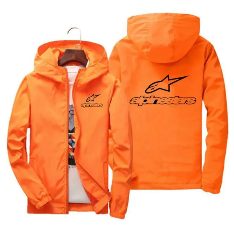 

Alpinestars-Chaqueta cortavientos con capucha para hombre, chaqueta con estrella alpina, para primavera y otoo, 2020, 6XL7XL