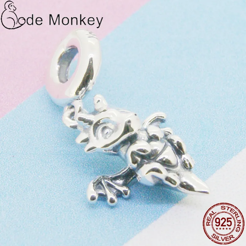 CodeMonkey хит продаж Стерлинговое Серебро 100% пробы амулеты летающего дракона бусины