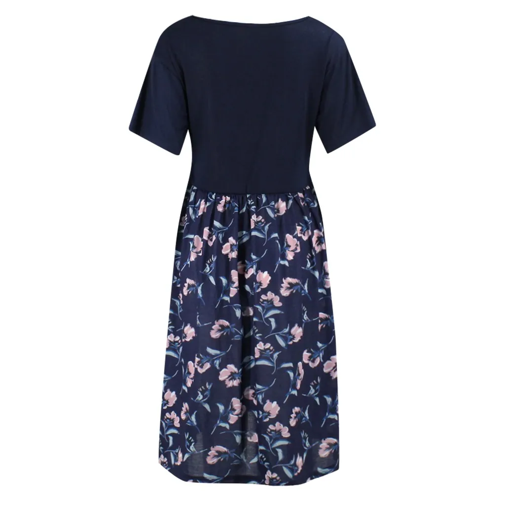 

Summer Women's Maternity Dress Short Sleeve Floral Print Nursing Dresses for Breastfeeding Fashion pregnancy dress for photo new