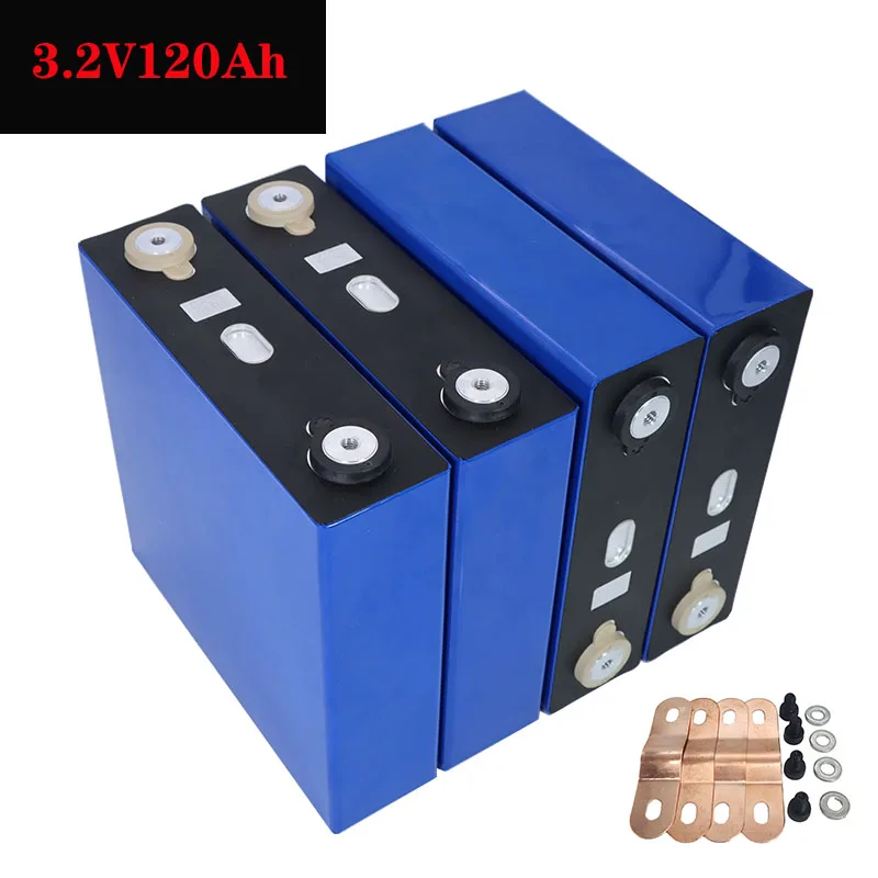 

2021 new 4PCS 3.2v 120ah lifepo4 12v 24v 36v 48v deep cycle package ldp lithium cell lithium iron phosphate battery TAX FREE