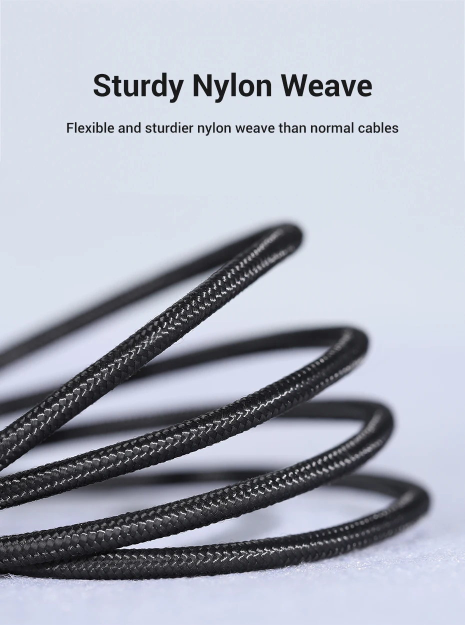Micro USB Cable 2.4A Fast Charge USB Data Nylon Cable for Xiaomi Huawei Samsung Microusb Charger Cord Android Phone Cables