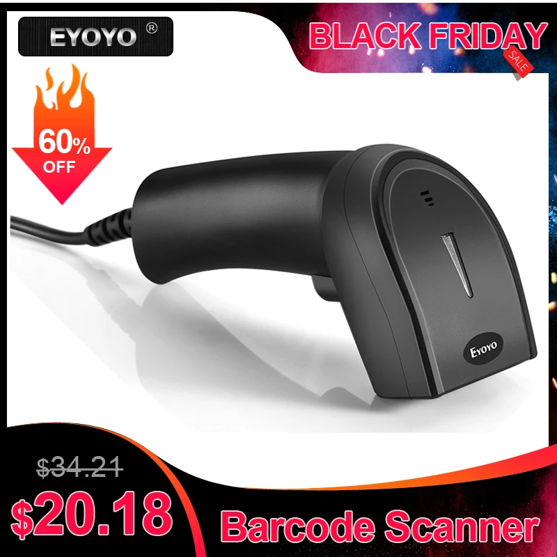 Eyoyo EY-006Y 2D сканер штрих-кодов портативный Проводной 1D 2D USB считыватель штрих-кодов qr-код сканер leitor de codigo de barra escaneador