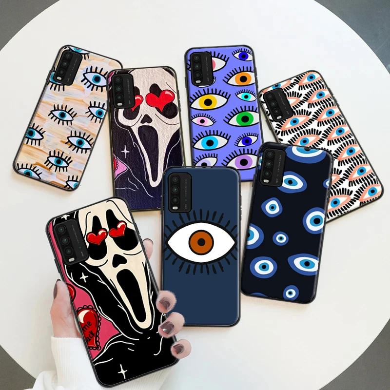 

For Xiaomi Redmi Note 9T Case Lucky eye Xiaomi Redmi Phone Case For Note 10 Note 9T Xiaomi Redmi Note 10Pro Carcasa Cases