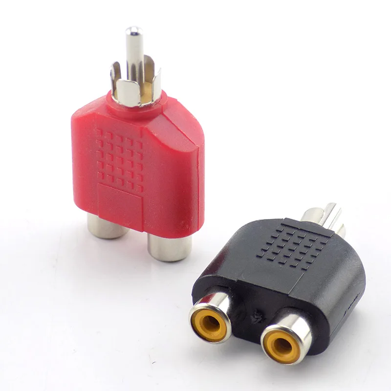 AV Jack RCA Male to Female Plug Video Converter Adapter DIY Audio Cable CCTV Camera Security System | Электроника