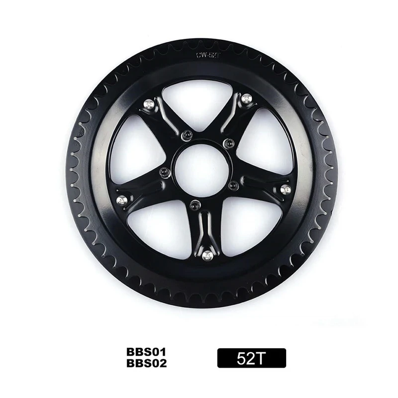 Ebike BBS01 BBS02 цепная колесо и сменная цепь Защита черный 52T зубья цепного кольца для