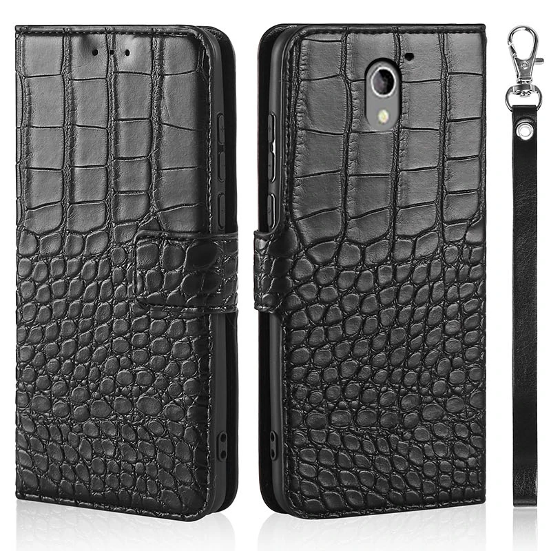 Чехол для телефона ZTE Blade A510 кошелек карт и узором крокодиловая кожа Кожа | Бамперы -1005001806057155