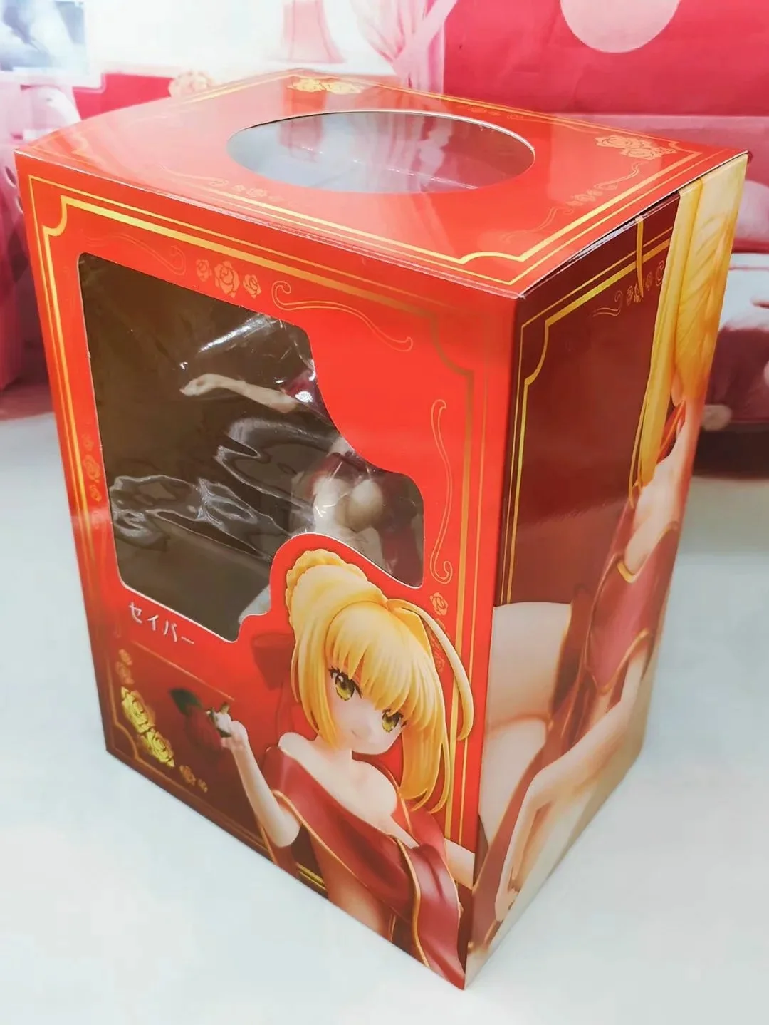 Аниме 16 см Aniplex Fate/Grand Order Last Encore Red Saber Lily Нерон Клавдий халат Ver. Привлекательная