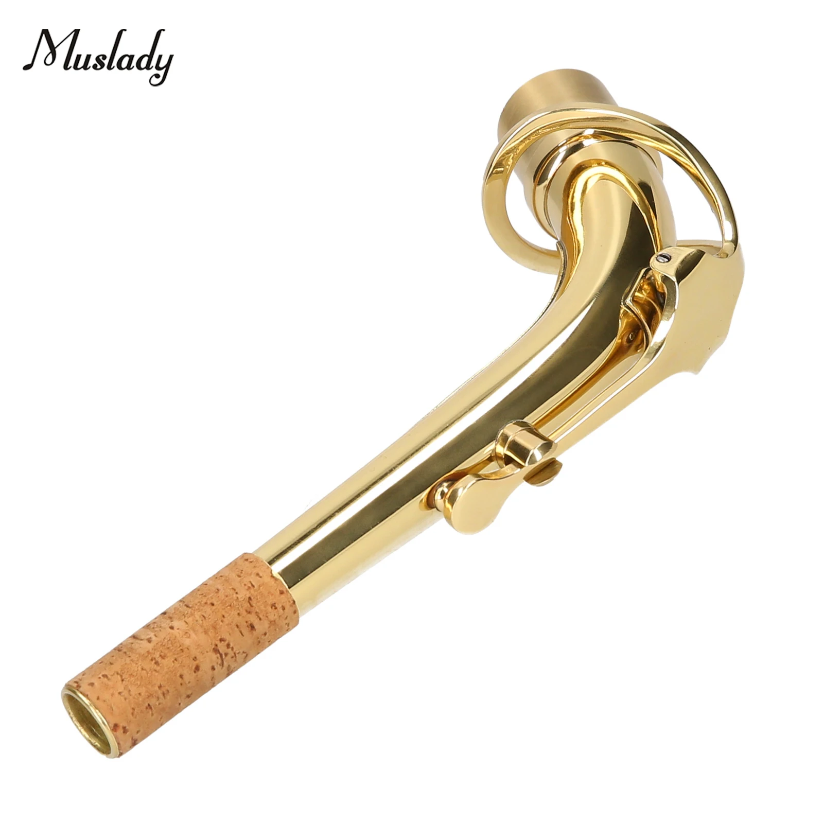 

Muslady Brass Alto Voice Saxophone Elbow Bend Neck With Cork Sax Replacement Part Sax Accessory