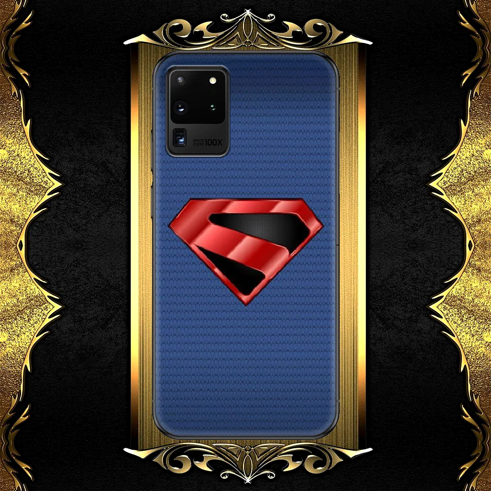 

Super Hero Supermans Phone Case For Samsung Galaxy S 6 7 8 9 10 E 20 UITRA FE 21 Edge Note 8 9 10 Plus black Waterproof Painting