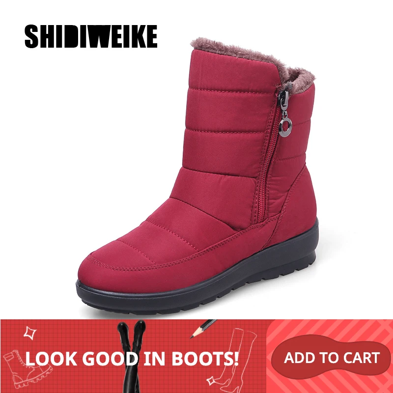 Женские зимние ботинки Новое поступление 2020 года Зимняя обувь из толстого плюша
