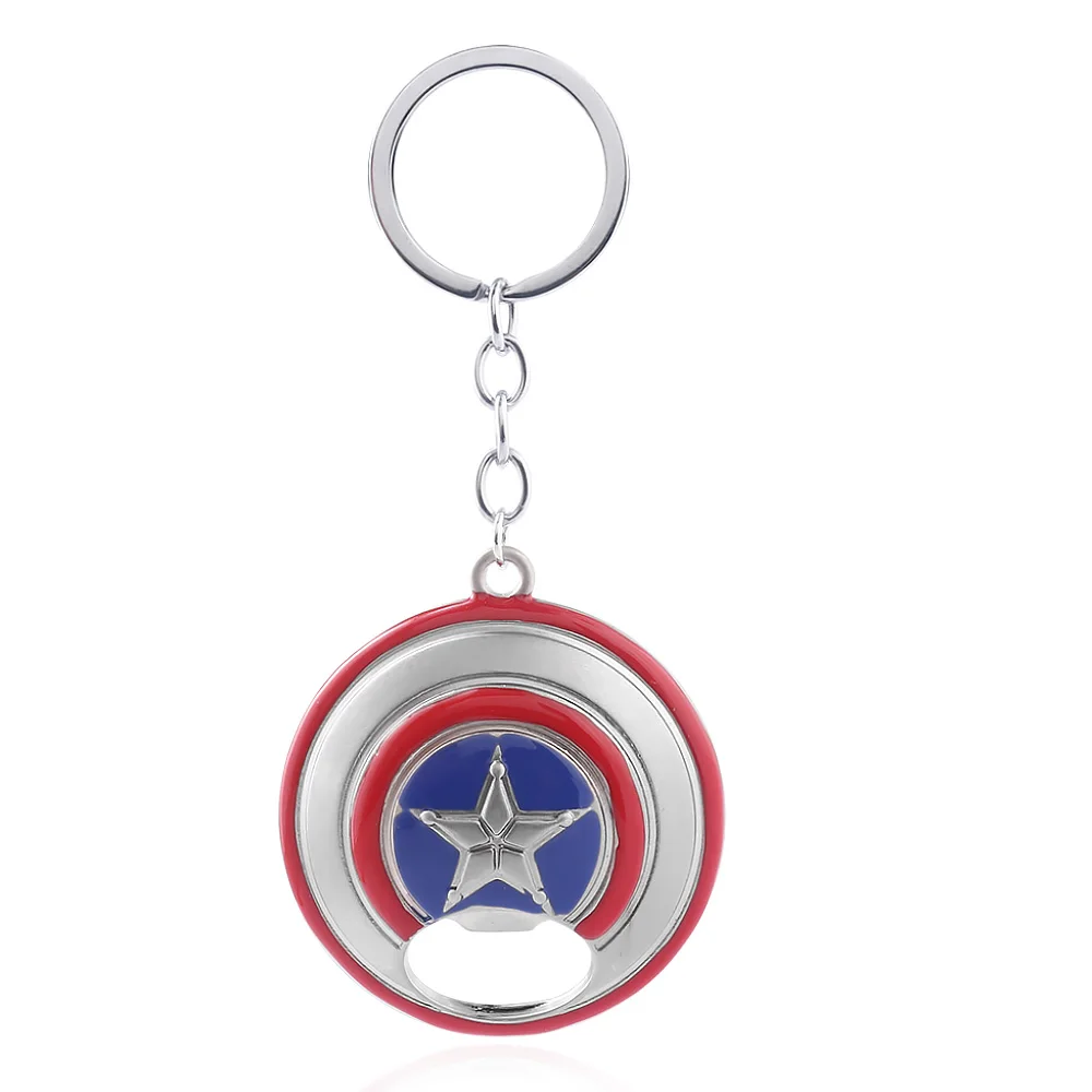 K233 Капитан Америка поврежденный брелок со щитом мстители супергерой Steve Rogers оружие металлический брелок для мужчин и женщин Аксессуары для машины, сумки - Цвет: K233