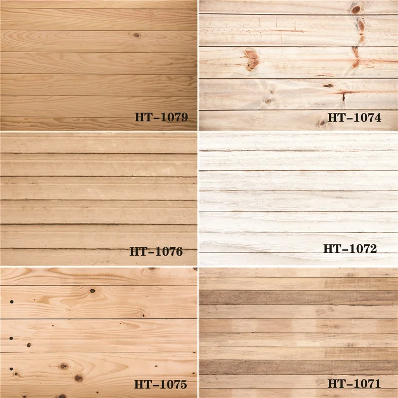 

Vinyl Custom Photography Backdrops Prop Wooden Planks Photography Background #0083