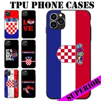 for huawei maimang nova 2 3 4 5 6 7 8 i s pro se plus croatia flag theme soft tpu phone cases cover