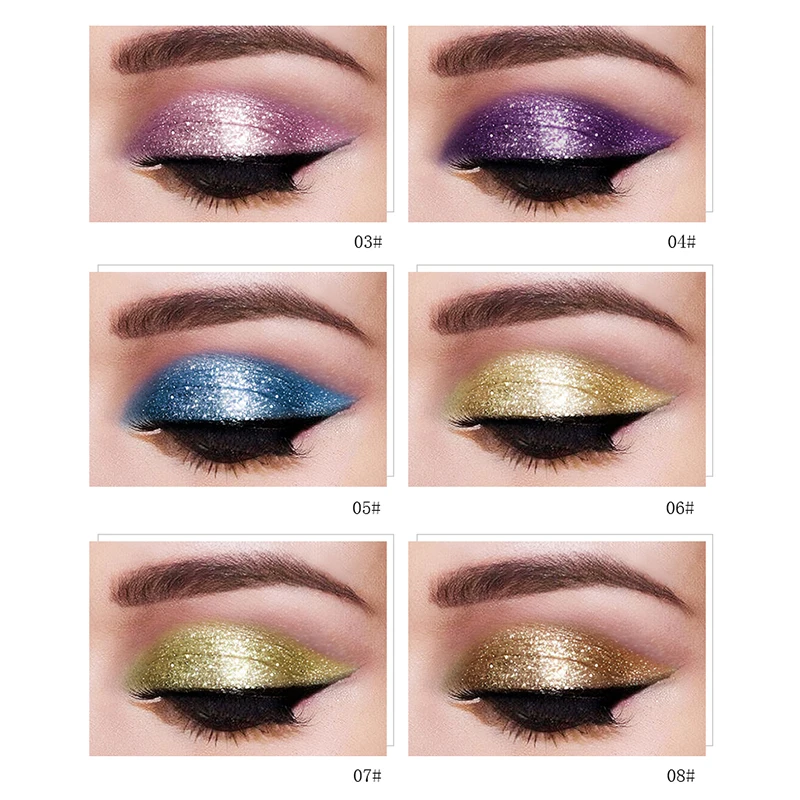 18 цветов стойкие водонепроницаемые Жидкие тени для век косметика красоты