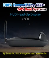 gpsobd c800 hud car head up display obd gps sytem display speedometer windshield projector car electronics accessories