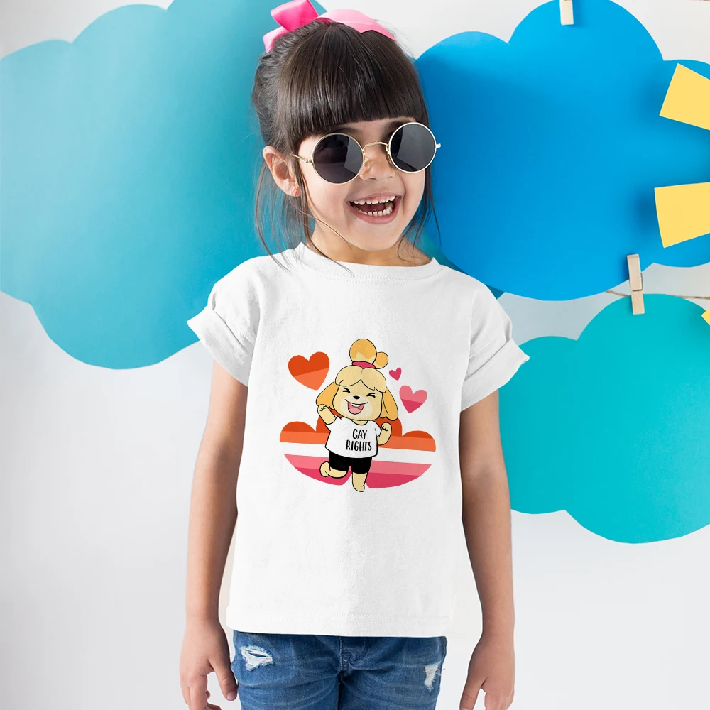 

Kawaii T shirt For Girls 10 12 Years Cartoon Animal Printed Boys Tshirt Summer 2021 Vogue Happy Casual Tshirt Teenager Girl