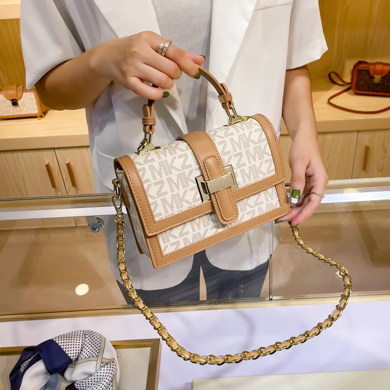 

100% Genuine Leather Bag Printing Pattern Crossbody Bag for Women 2021 New Fashion Single Shoulder Messenger Purses and Handbags