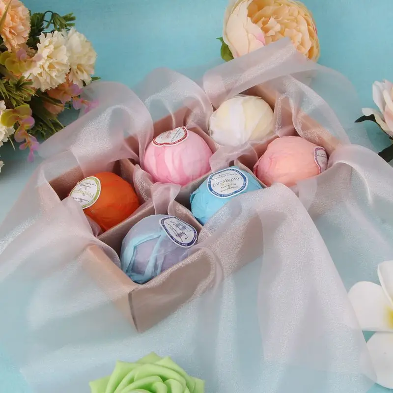 

Organic Bath Bombs Bubble Bath Salts Essential Oil Handmade SPA Stress Relief