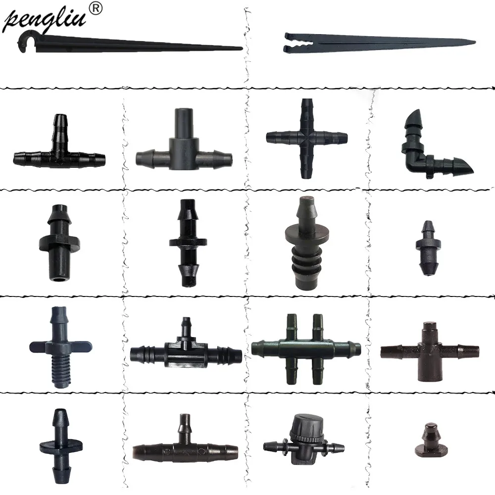 Пластиковый соединитель для садовой воды 1/4 &quot1/8&quot 3/8 &quot аксессуары трубных