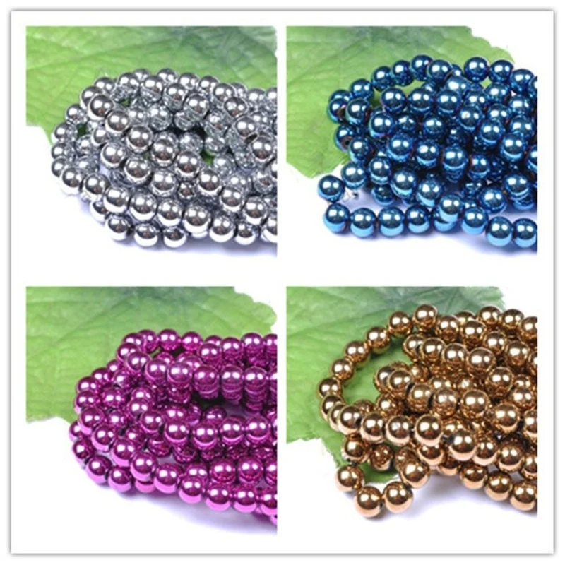 

Quality Metallic Loose Spacer Bead for Jewelry Making DIY Bracelet Accessories ( Pick Size 4 6 8 10 Mm )