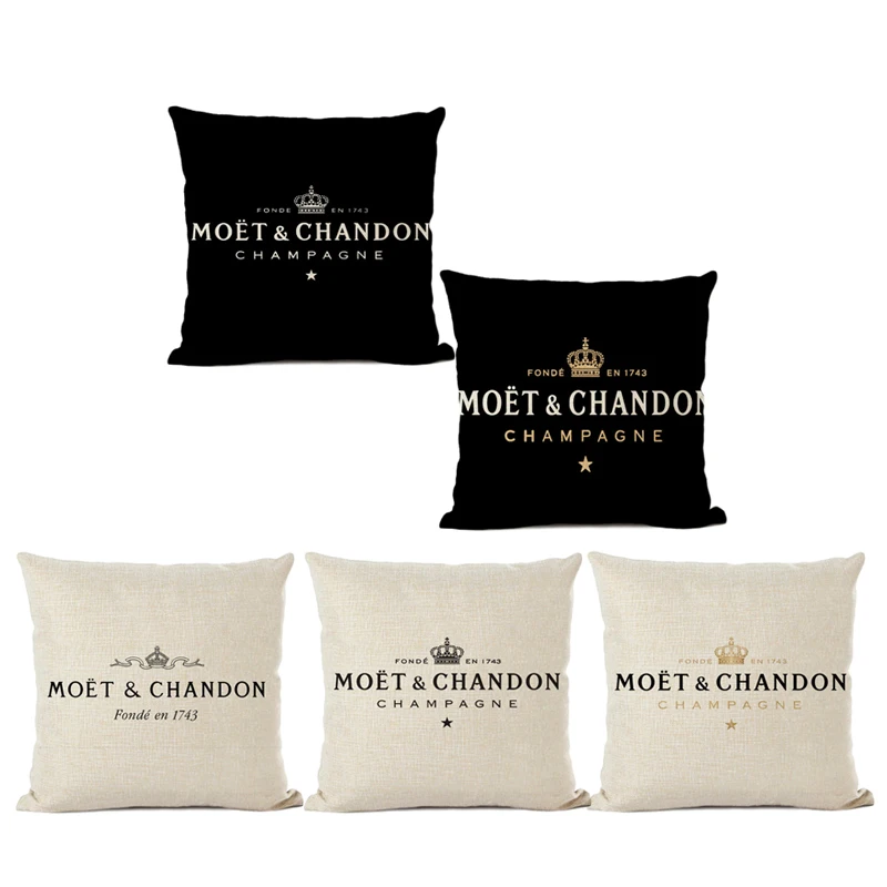 

Наволочка на подушку с надписью на английском языке, декоративные наволочки для домашнего кресла, Наволочка на сиденье, черно-белая наволоч...