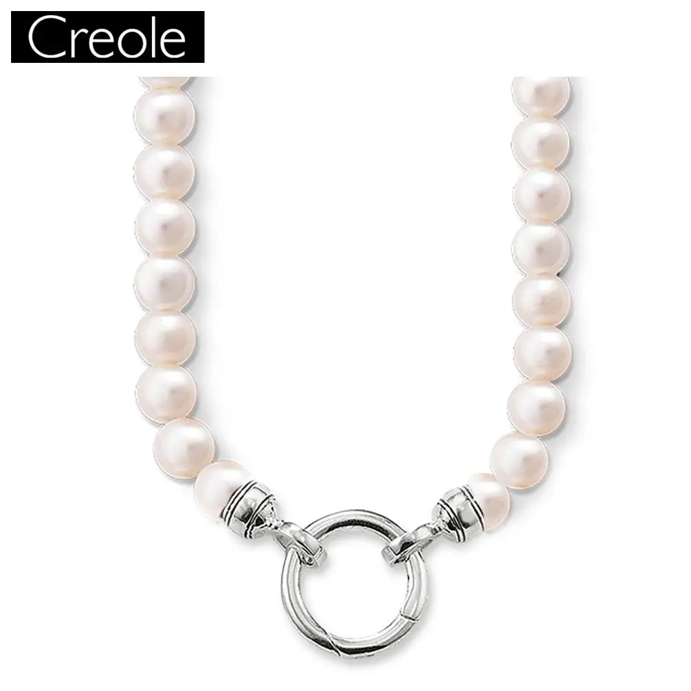 

Ожерелье из пресноводного жемчуга, подарочное украшение для женщин, в европейском стиле, из серебра 925 пробы