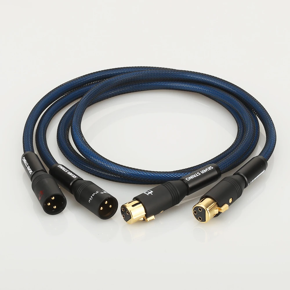 Hifi audio соединительный кабель XLR 5N OFC Hi Fi с серебряным покрытием из чистой меди|audio