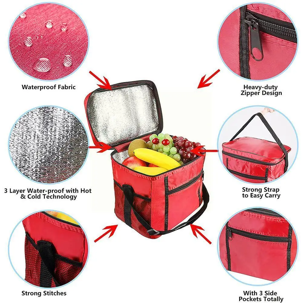 

Outdoor Camping Ice Bag Multi-function Insulation Ice Insulation Bag Portable Cloth Bag Bag Picnic Oxford Ice Ice J9l1