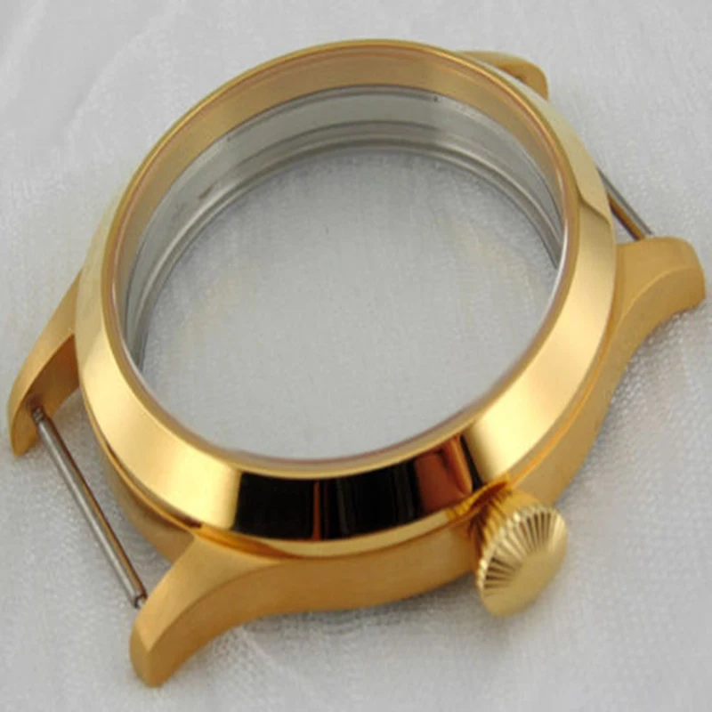 45mm Sapphire 316L Watch case fit 6497/6498 Seagull ST36 watch movement