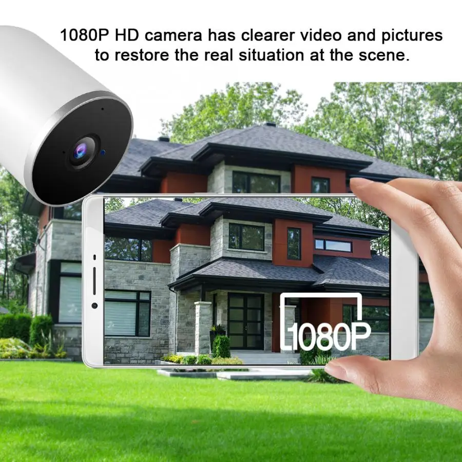 Tuya WiFi IP камера 1080P IR Домашняя безопасность наружная двухсторонняя аудио 100-240V камера безопасности