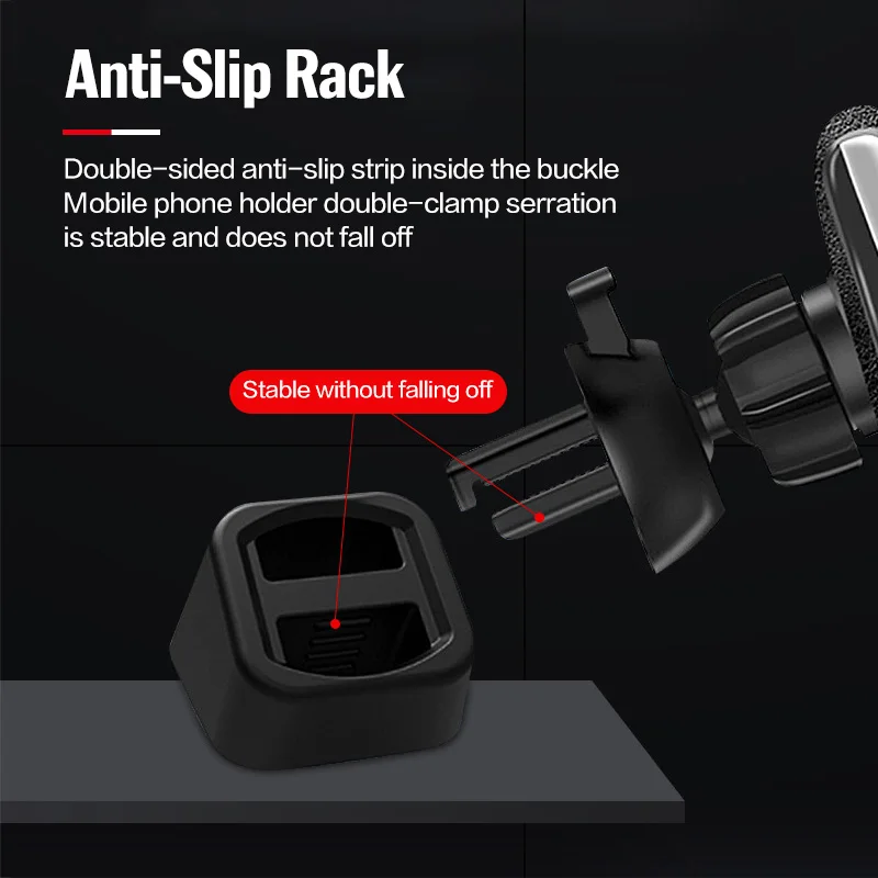 universal phone wireless car charger stand base dashboard mount car mobile phone holder bracket air outlet clip accessories free global shipping