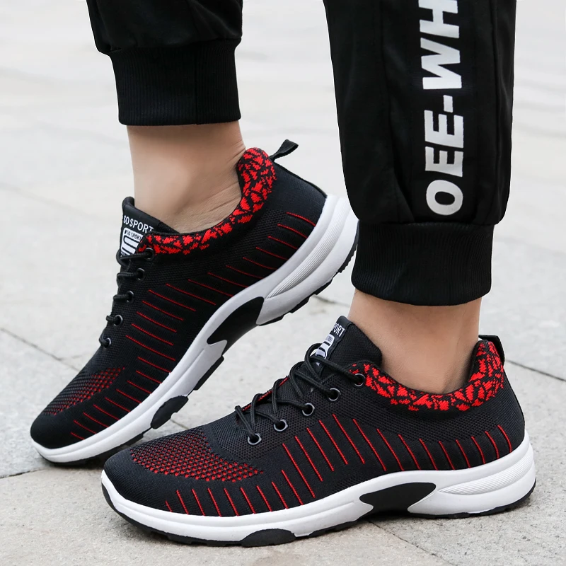 Men Sneakers 2020 New Arrived Tennis Shoes for Male Outdoor Sport Shoe Light Soft Non-slip Jogging Training Tenis Footwear Cheap | Спорт и