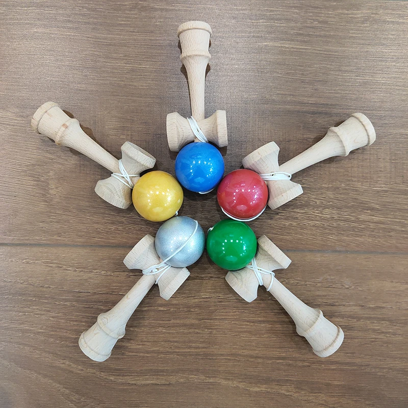 12 см мини-кендама деревянные игрушки PU краски Kendama умелые жонглирование мяч игра для детей Профессиональный японский досуг спорт
