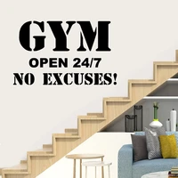 hot sale gym decal frase wall stickers for gym fitness room motivation wall art decals sticker vinyl mural pegatina pared gym
