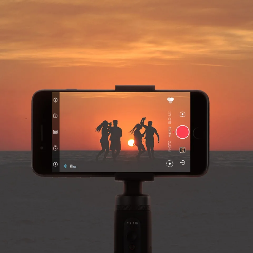 Zhiyun Smooth 4/Q2 3-осевой Карманный карданный стабилизатор для смартфона для iPhone XS XR X 8Plus и huawei& XiaomMi Gopro экшн Камера