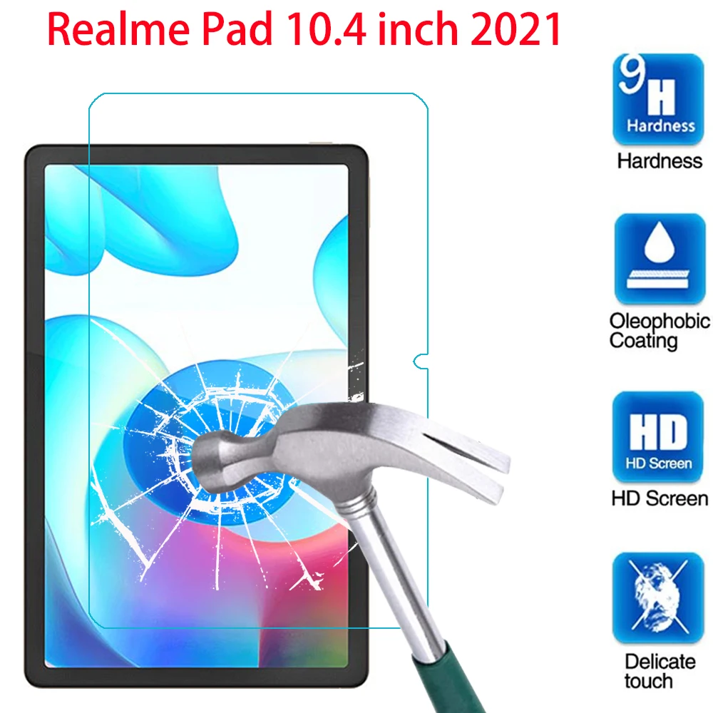 Для Realme Pad закаленное стекло Защита экрана RealmePad 2021 10 4 дюймов прозрачная пленка