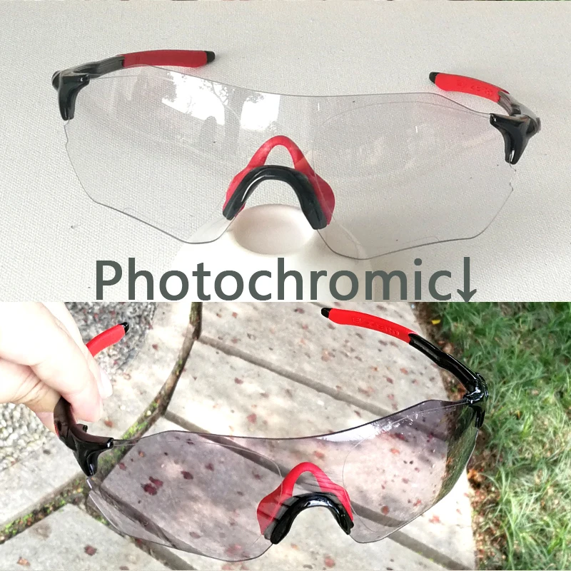 zero-Red-tou Evzero 9313 фотохромные Обесцвечивающие очки tr90 солнцезащитные очки мужские уличные очки Спортивные очки аксессуары holbroocr uv400 - Lenses Color: zero-Red-tou