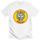 Забавная Мужская футболка с надписью во все тяжкие, Los Pollos Hermanos, хлопковая футболка с коротким рукавом, приталенные топы с рисунком цыпленка