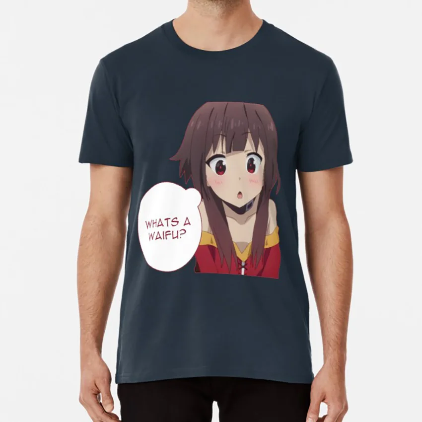 Что такое Waifu? Футболка Waifu Anime Weeb Weeaboo Trash Konosuba Manga Loli Megumin | Мужская одежда