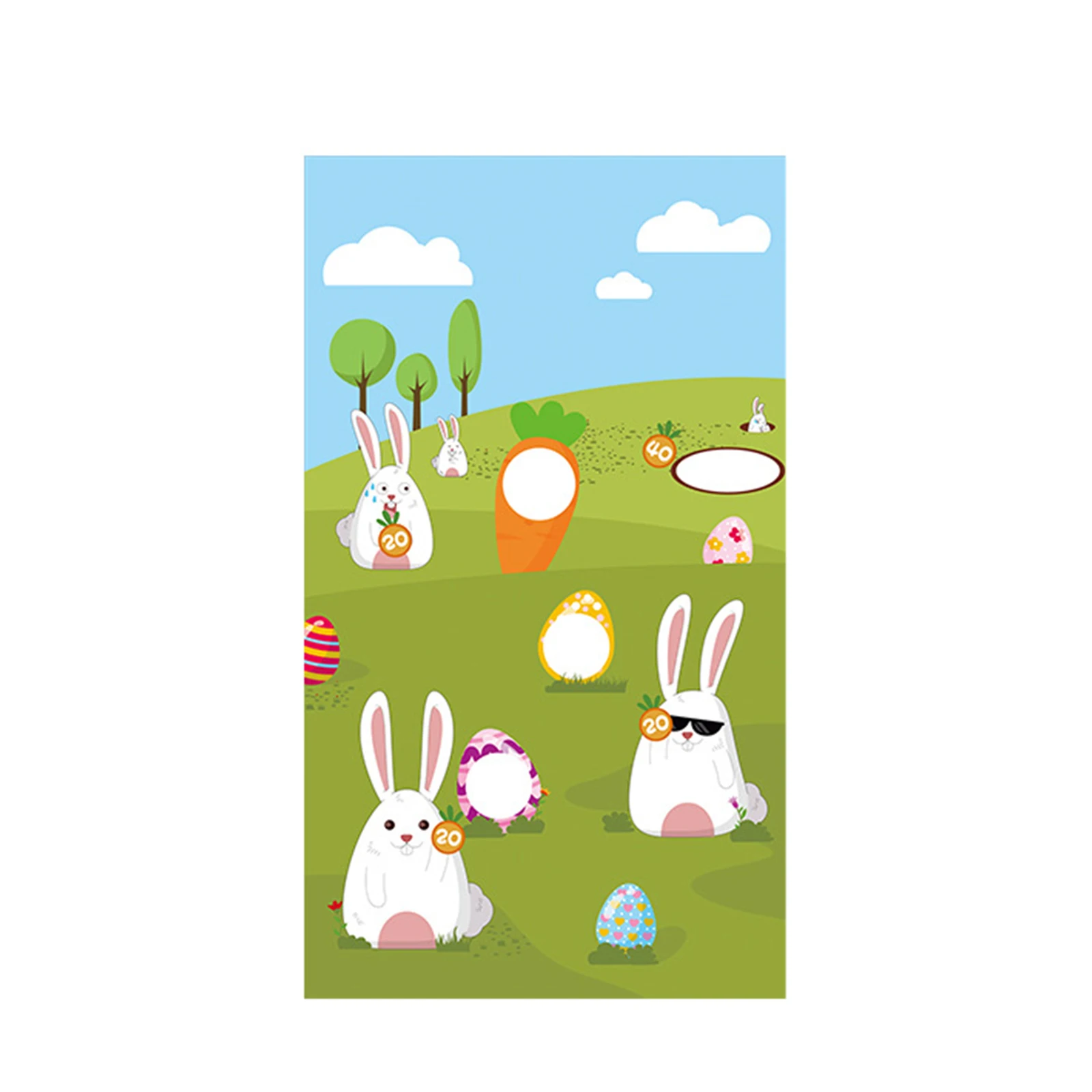 

Toss Games Banner Portable Beanbag Game Banner Outdoor Throwing Carnival Games for Girls Boys