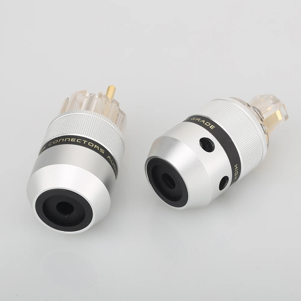 Аудио Алюминий 24K позолоченные Schuko EU разъем + IEC гнездовой разъем|iec female plug|female plugiec