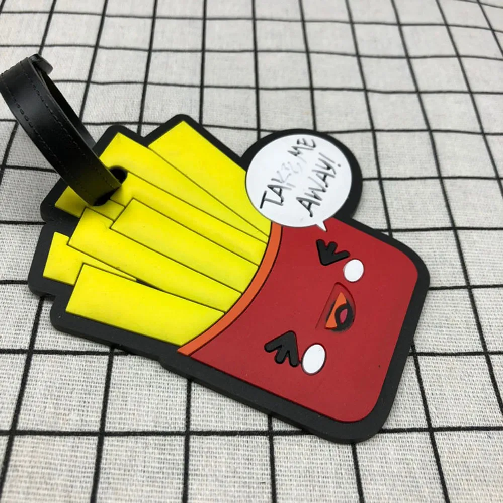 

Creative PVC Soft Rubber Luggage Tag Sandwich Bag Tag Silica Gel Suitcase ID Address Holder Baggage Boarding Tags Portable Label