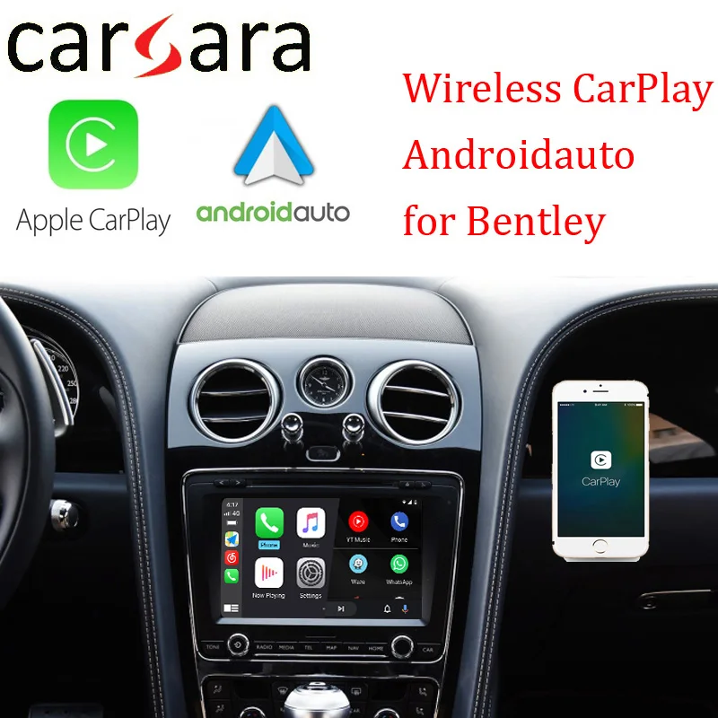 Беспроводная Автомобильная навигационная приставка Apple Carplay Android для Bentley Fly ing Spur
