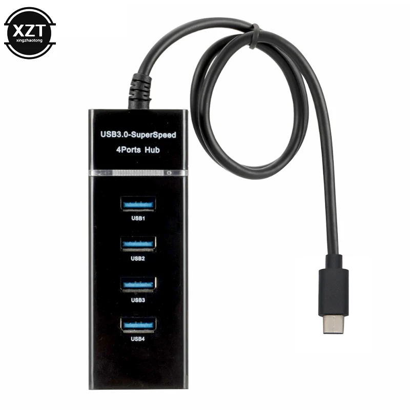 USB-разветвитель с 4 портами 3 0 дюйма Type-c |