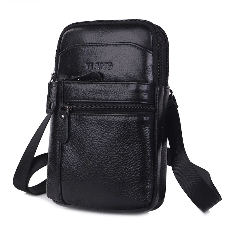 Мужская сумка на плечо из воловьей кожи кожаный ремешок забавная дорожная